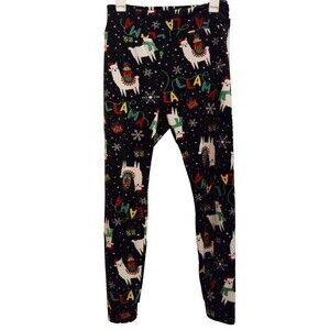 La La‎ Lama sherpa style pajama pants